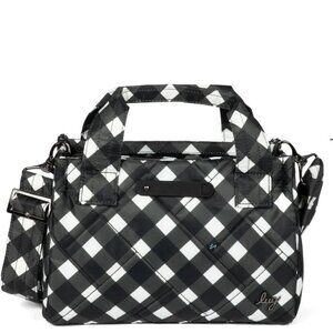 LUG Jitterbug Crossbody Bag SALE PRICE. NWT-Gingham Black